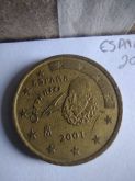 Espanha 2001 circulada 50 cents