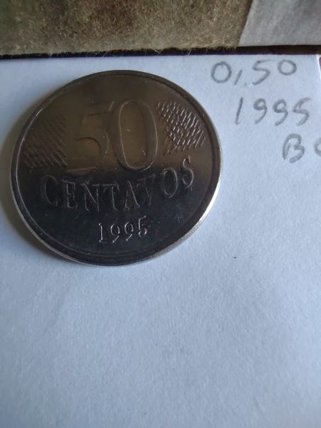 50 centavos 1995 circulada