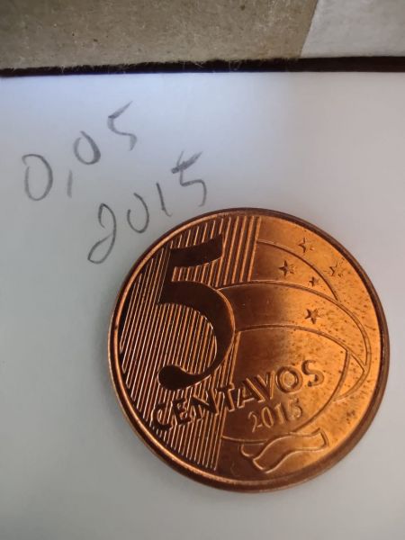 5 centavos 2015 - circulada