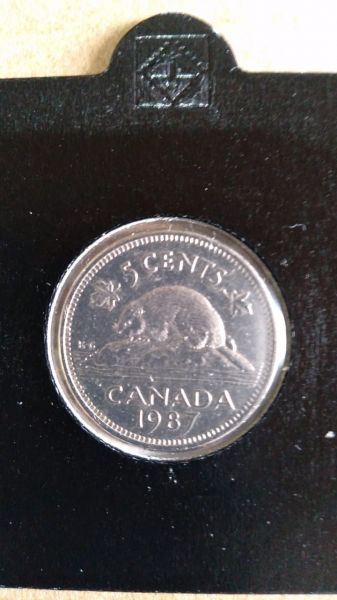 Canada 5 cents 1987